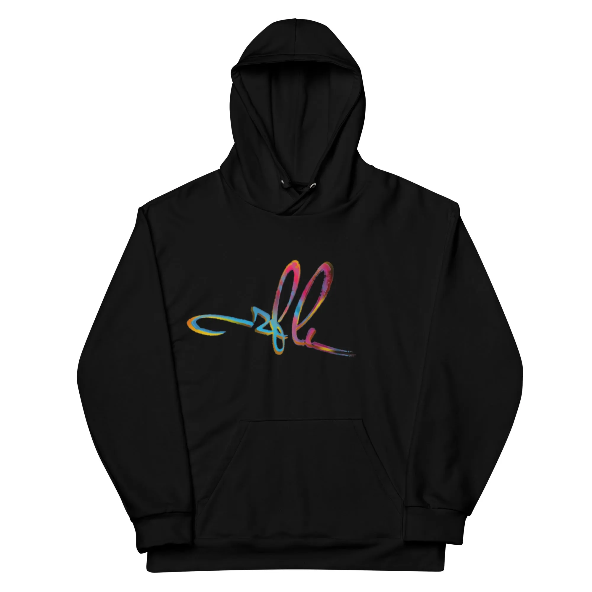 2 Fly Unisex Hoodie in Vibrant Print – Cozy Recycled Polyester with Brushed Fleece Interior