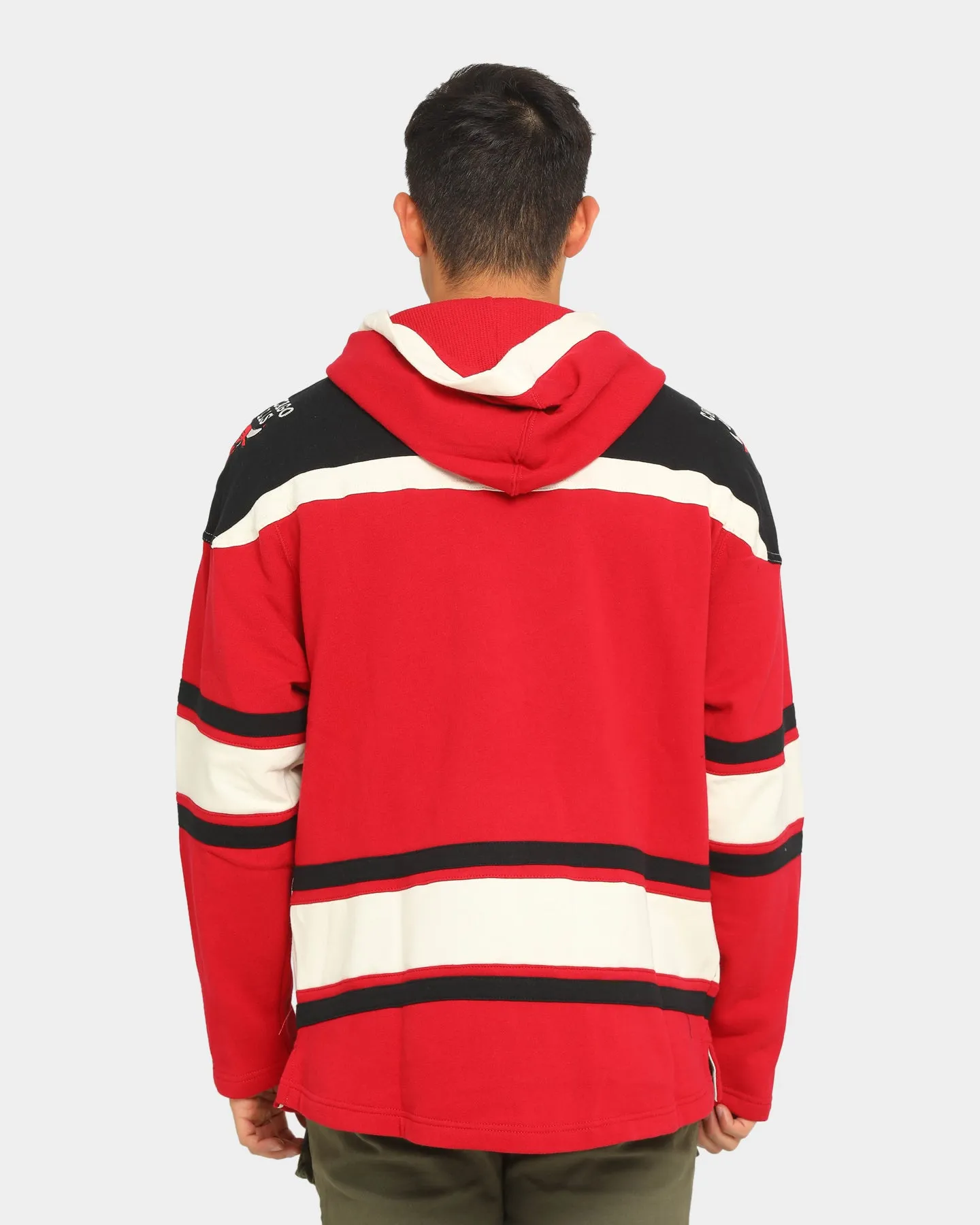 47 Brand Chicago Bulls Superior Lacer Hoodie Red