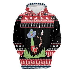 Alien Christmas All Over Print 3D Hoodie For Men And Women, Best Gift For Dog lovers, Best Outfit Christmas