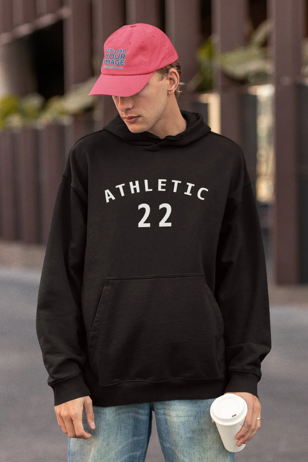 Athletic Premium Non Zipper Black Hoodie