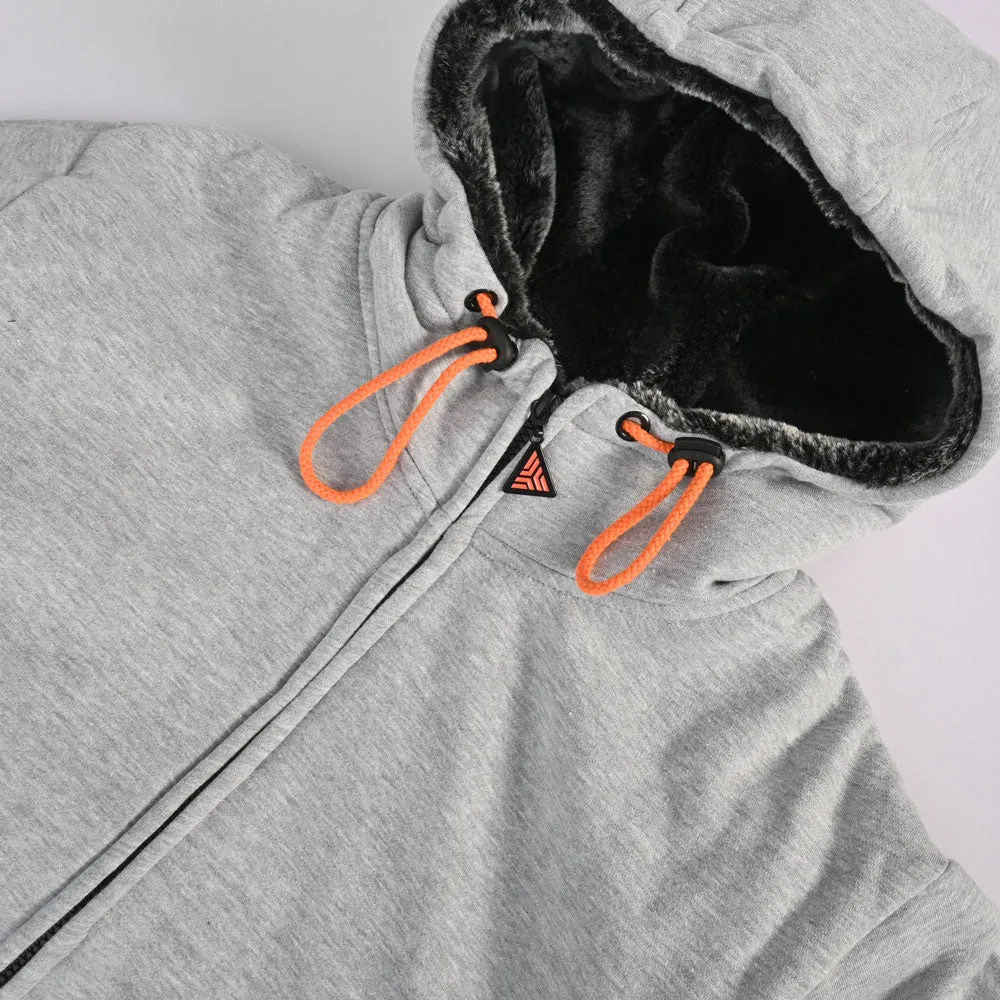 Axinite Men's AX19 Fleece Zipper Hoodie