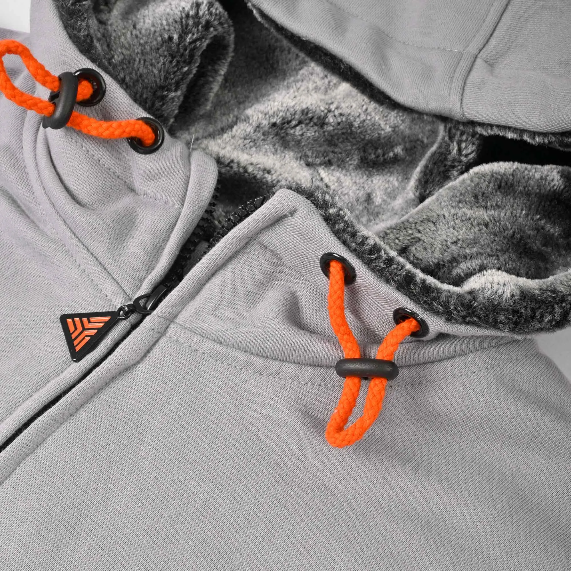 Axinite Men's AX19 Fleece Zipper Hoodie