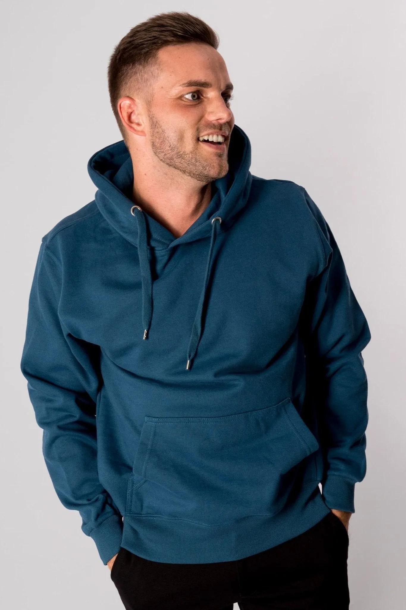 Basic Hoodie - Petrol blue