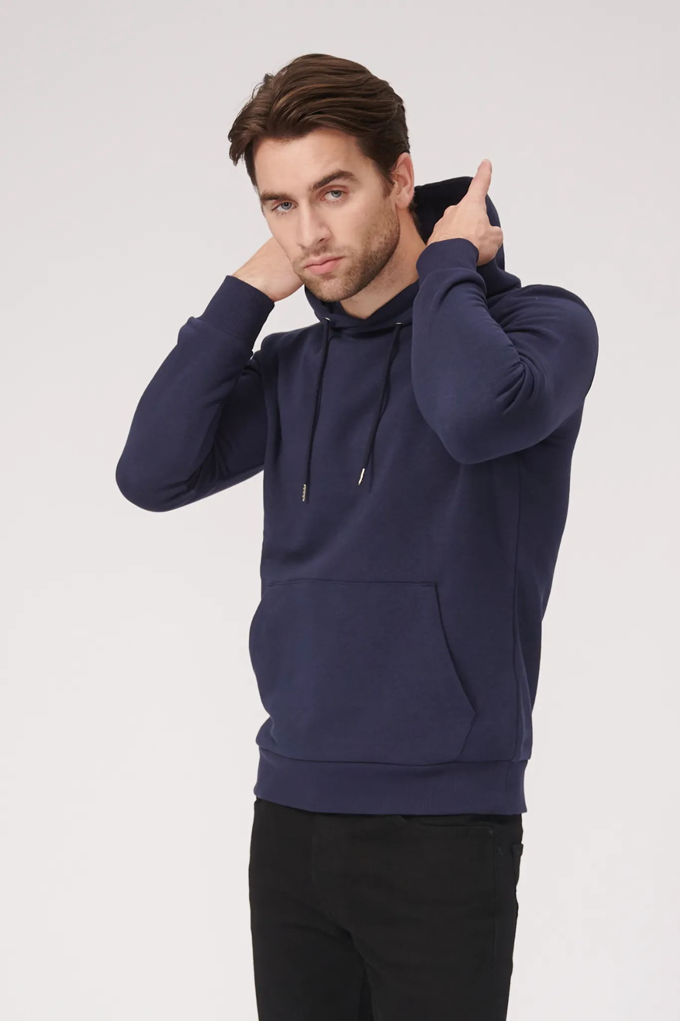 Basic Hoodie Sweat - Navy