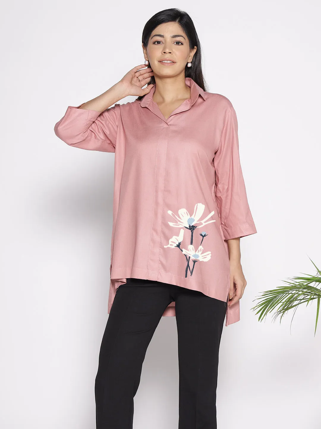 Blush Rayon ShirtTop - Maehwa