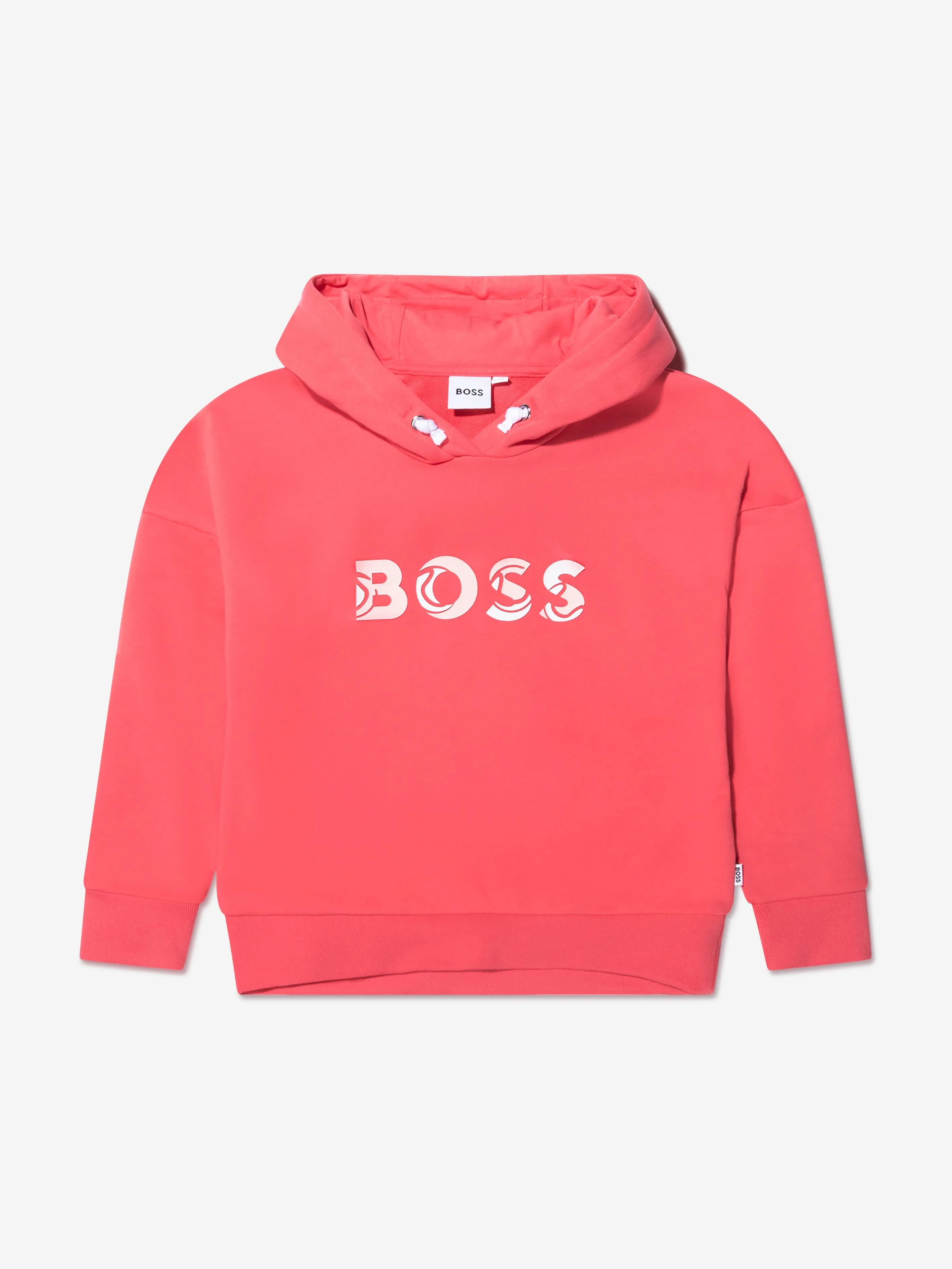 BOSS Girls Logo Hoodie In Red