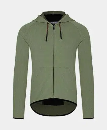 CAFE DU CYCLISTE Solenne Gravel Hoodie - Gunmetal Green