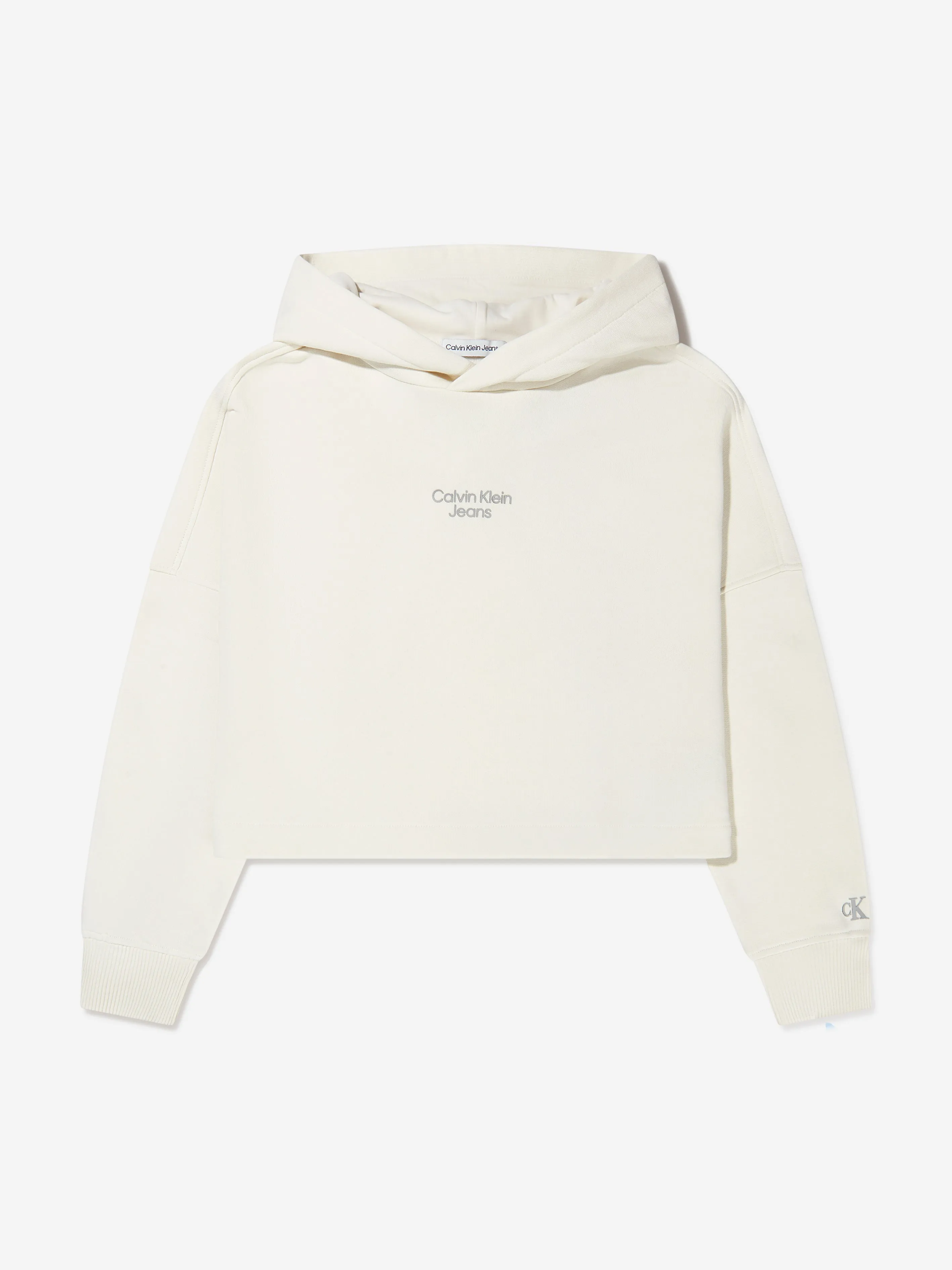 Calvin Klein Girls Stack Logo Sport Hoodie