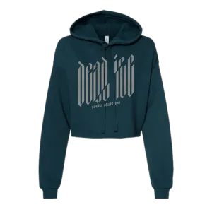 Dead Ice Women's Teal Hooded Crop - M, L