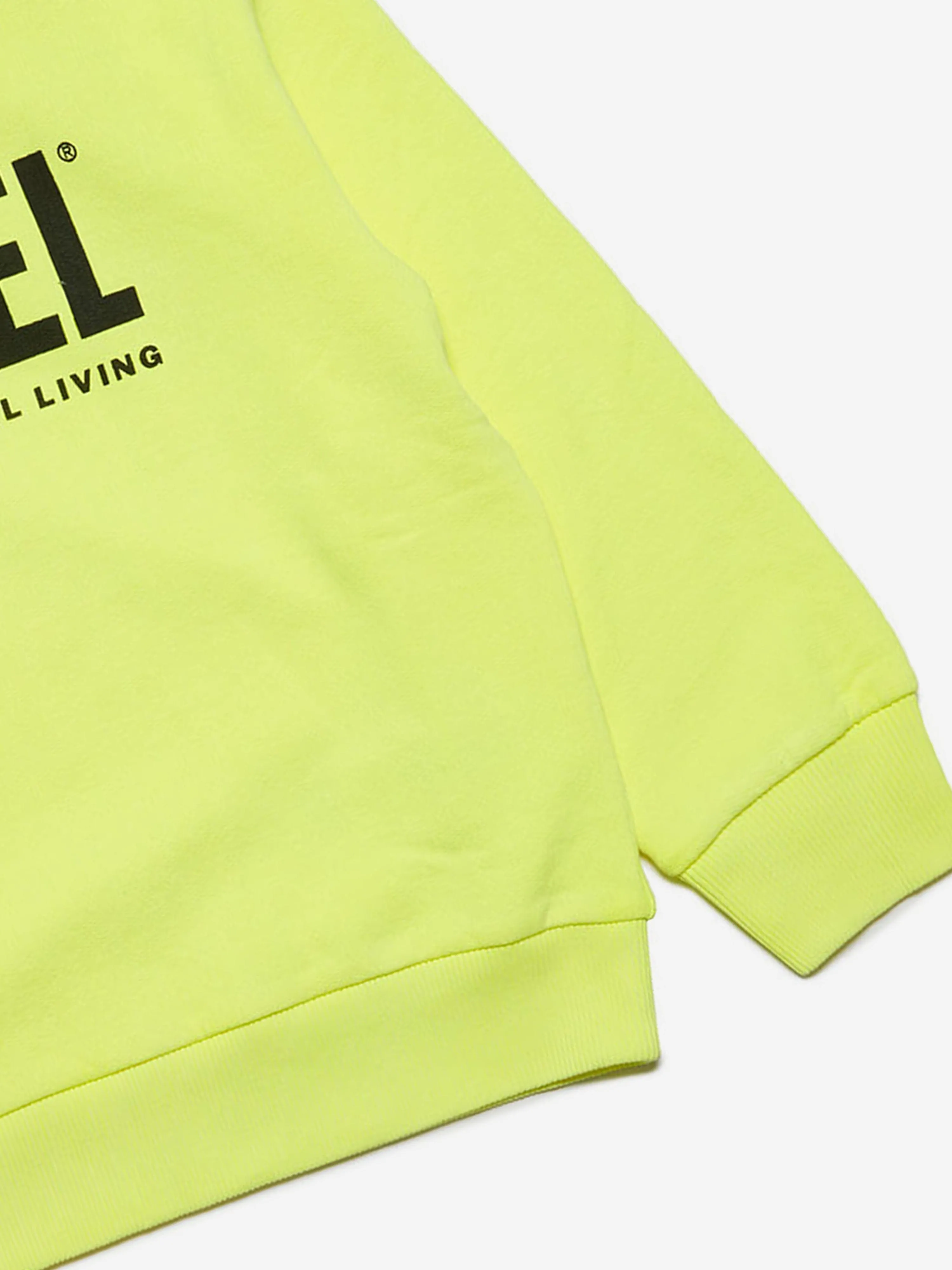 Diesel Kids Logo Hoodie in Yellow