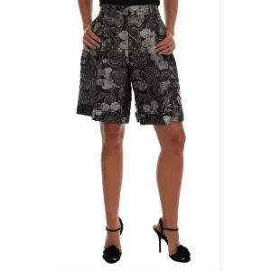 Dolce & Gabbana Elegant High-Waist Brocade Shorts