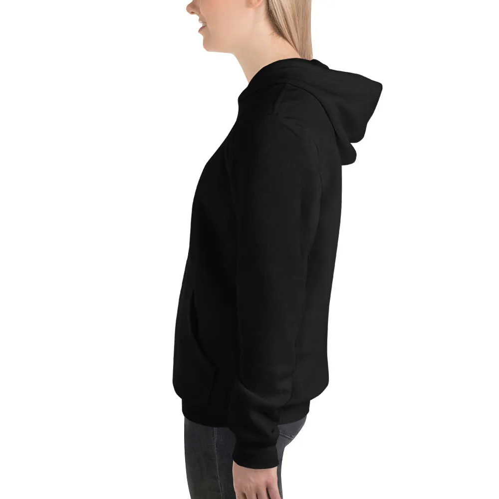 EVERYDAY FLEECE, COZY CHIC HOODIE BLACK - WHO RUNS THE WORLD