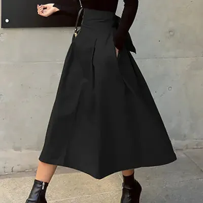 Fashion Solid Color Skirt^