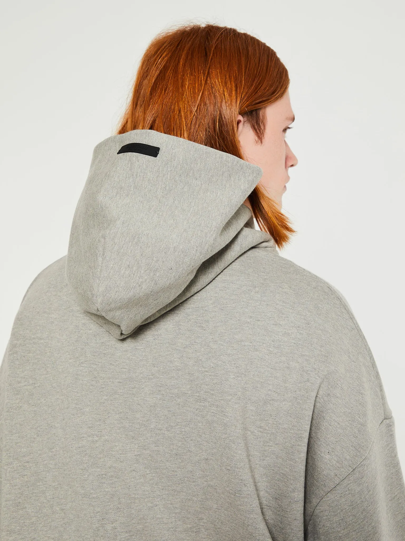 Fleece Hoodie in Dark Heather