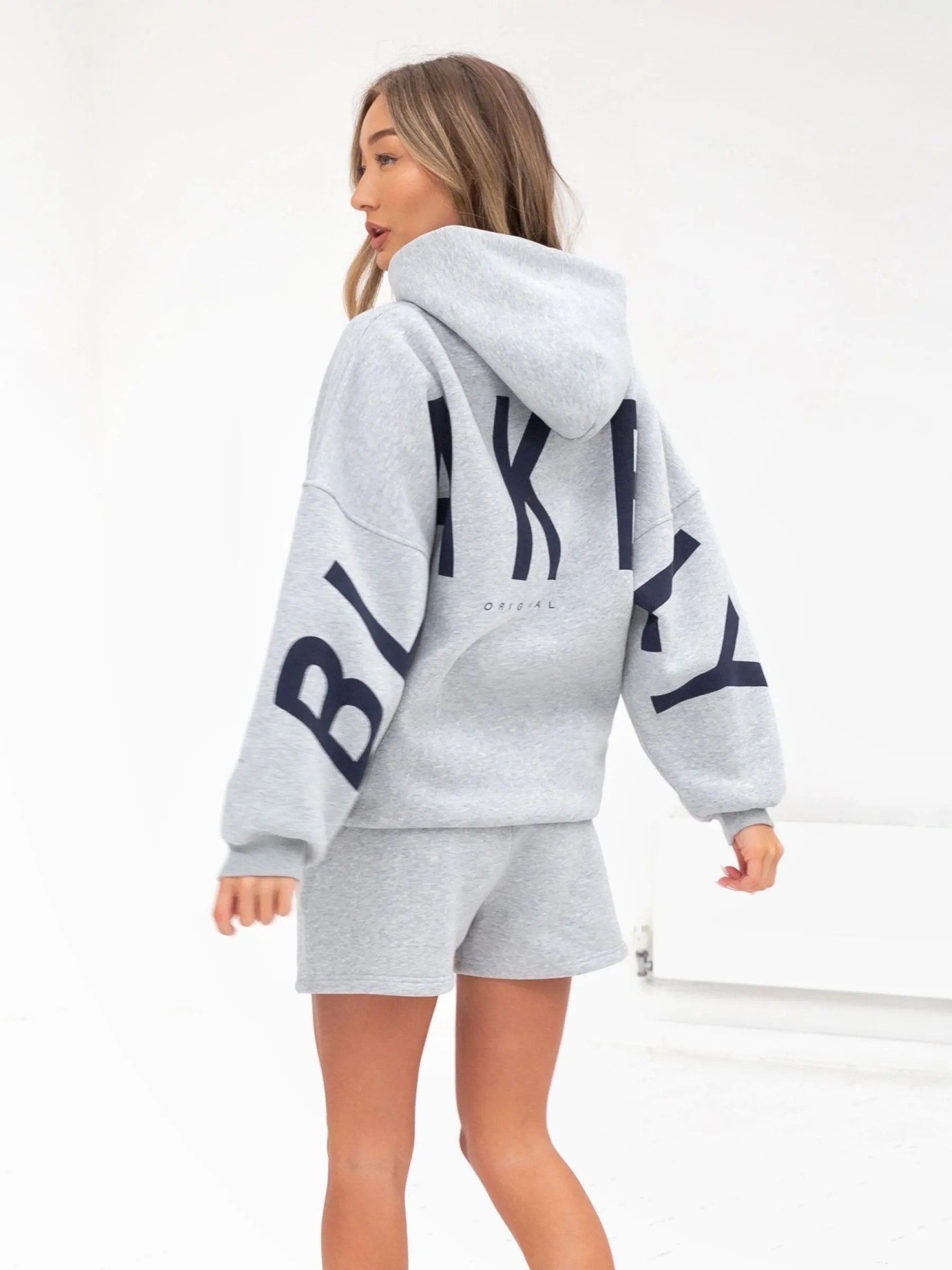 Isabel Oversized Hoodie - Marl Grey