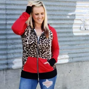 Leopard Love Full Zip hoodie