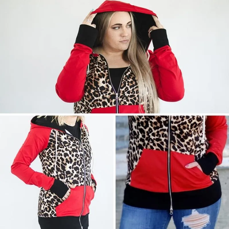 Leopard Love Full Zip hoodie