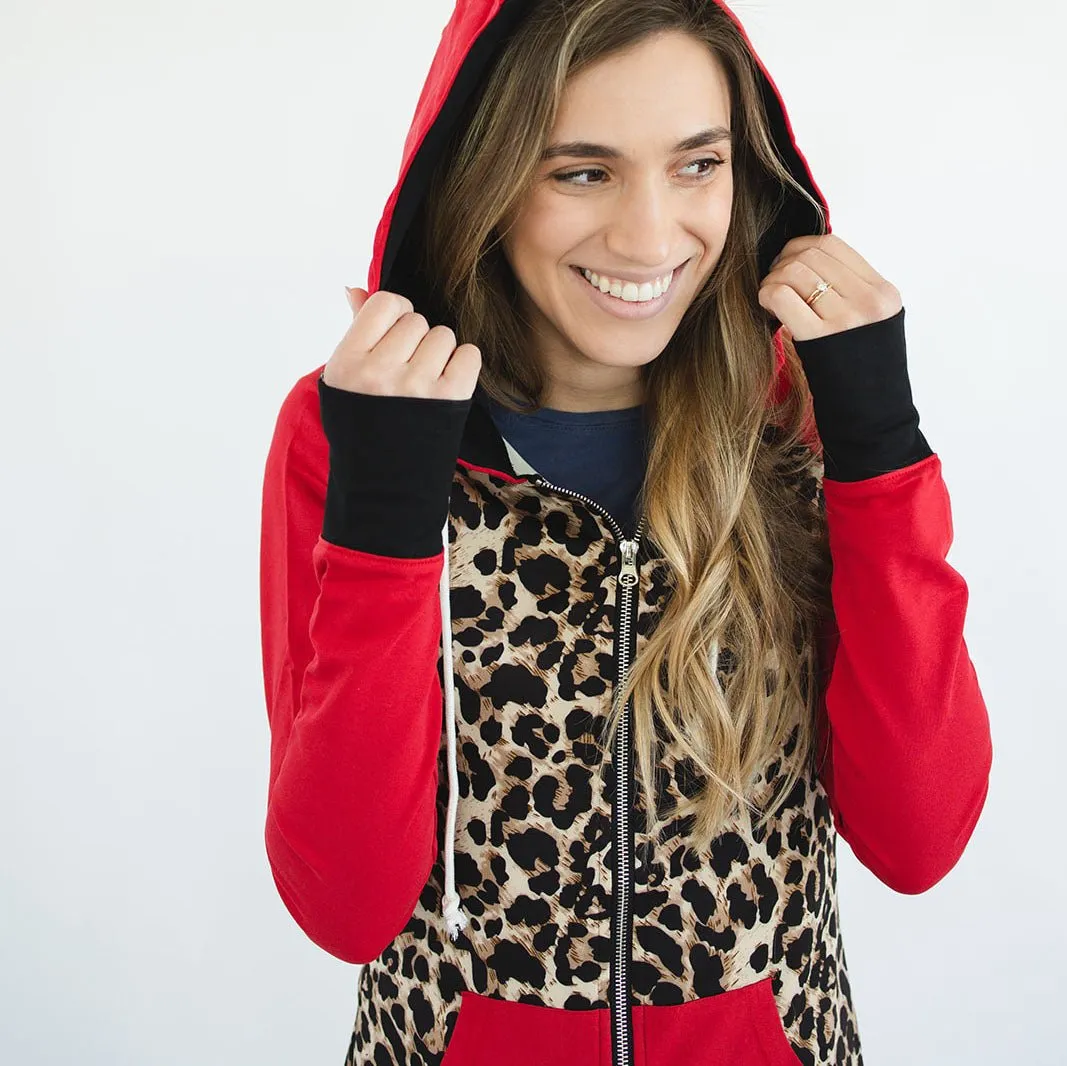 Leopard Love Full Zip hoodie