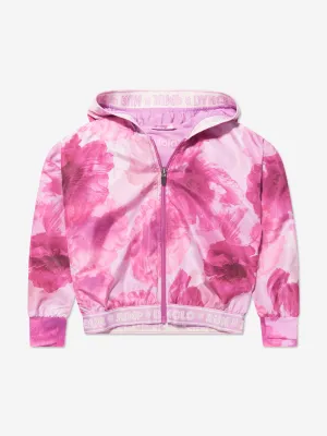 Molo Girls Ophelia Sports Zip Up Hoodie In Pink