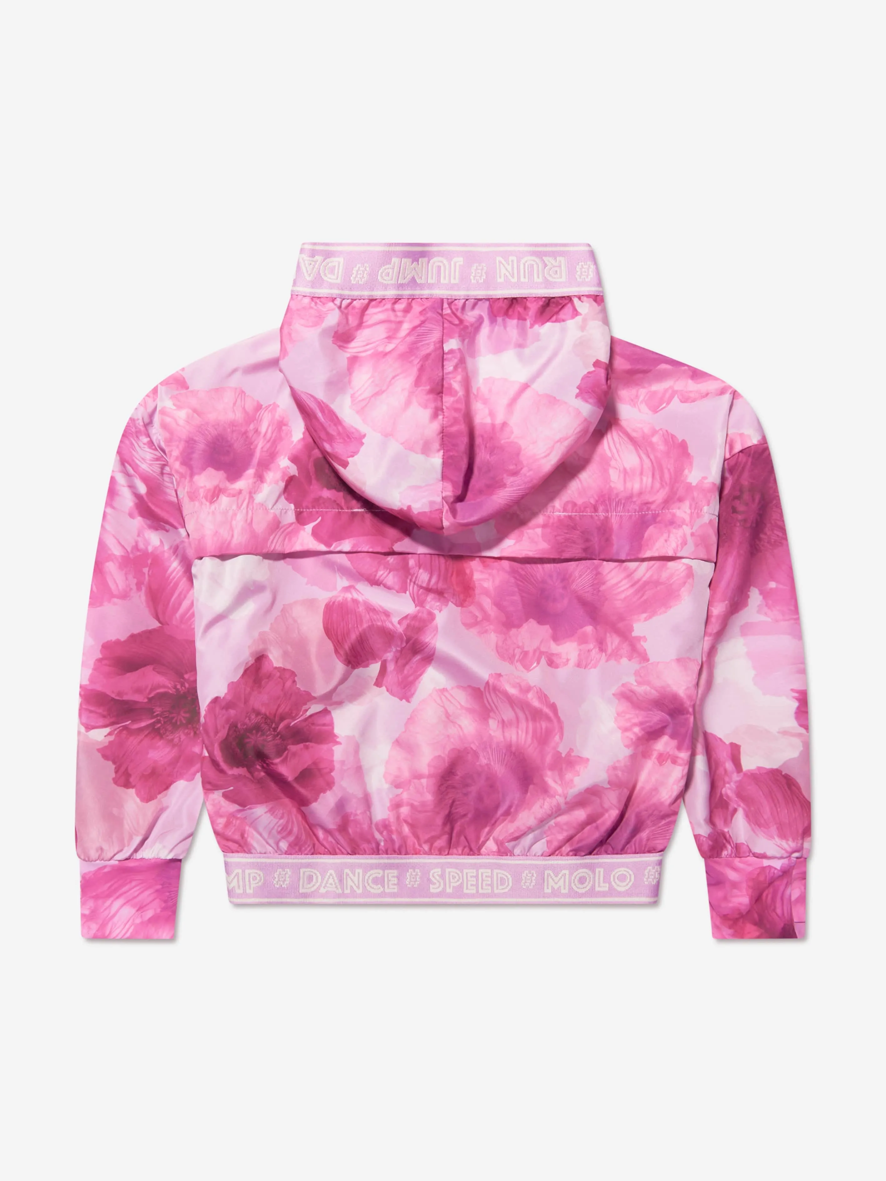 Molo Girls Ophelia Sports Zip Up Hoodie In Pink