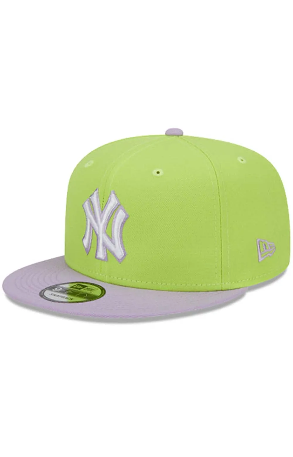 NY Yankees Neon Vibes 5950 Fitted Cap - Bright Green & Lavender