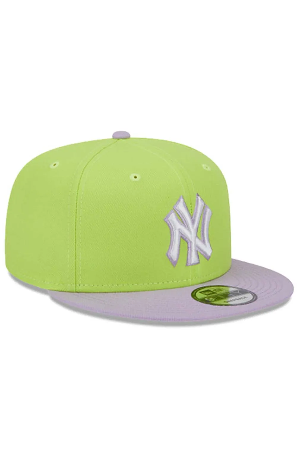 NY Yankees Neon Vibes 5950 Fitted Cap - Bright Green & Lavender