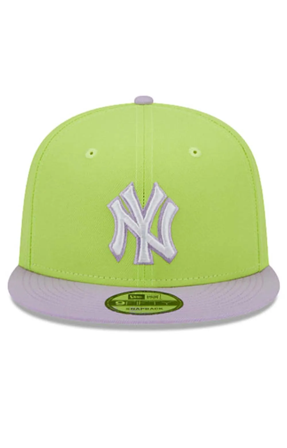 NY Yankees Neon Vibes 5950 Fitted Cap - Bright Green & Lavender