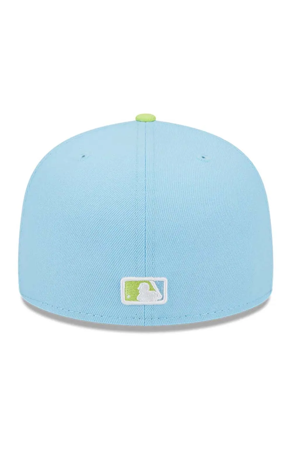 NY Yankees Stylish Fitted Cap - Powder Blue & Cyber Green