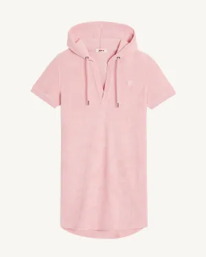 Peach pink Meg 2.0 cotton towelling dress