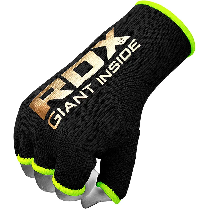 RDX HY Inner Gloves Elasticated Half Finger for Boxing, MMA Knuckle Protection OEKO-TEX® Standard 100 certified