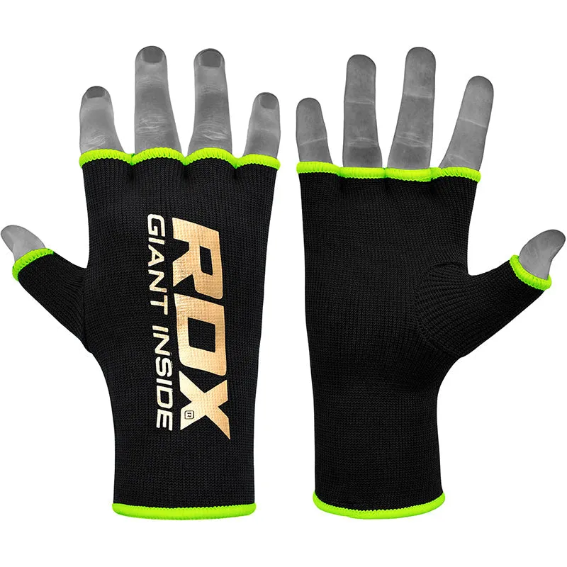 RDX HY Inner Gloves Elasticated Half Finger for Boxing, MMA Knuckle Protection OEKO-TEX® Standard 100 certified