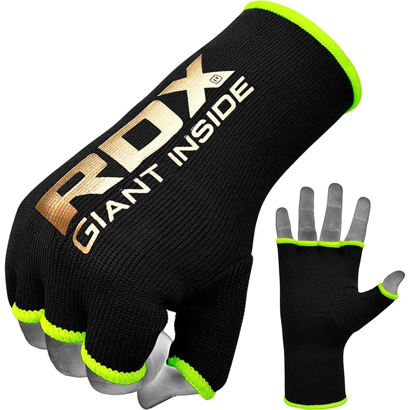 RDX HY Inner Gloves Elasticated Half Finger for Boxing, MMA Knuckle Protection OEKO-TEX® Standard 100 certified