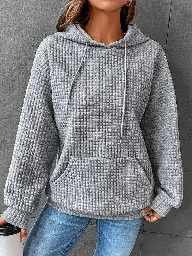 SimpleStyle Women's Solid Knit Hoodie — Women's Hoodie