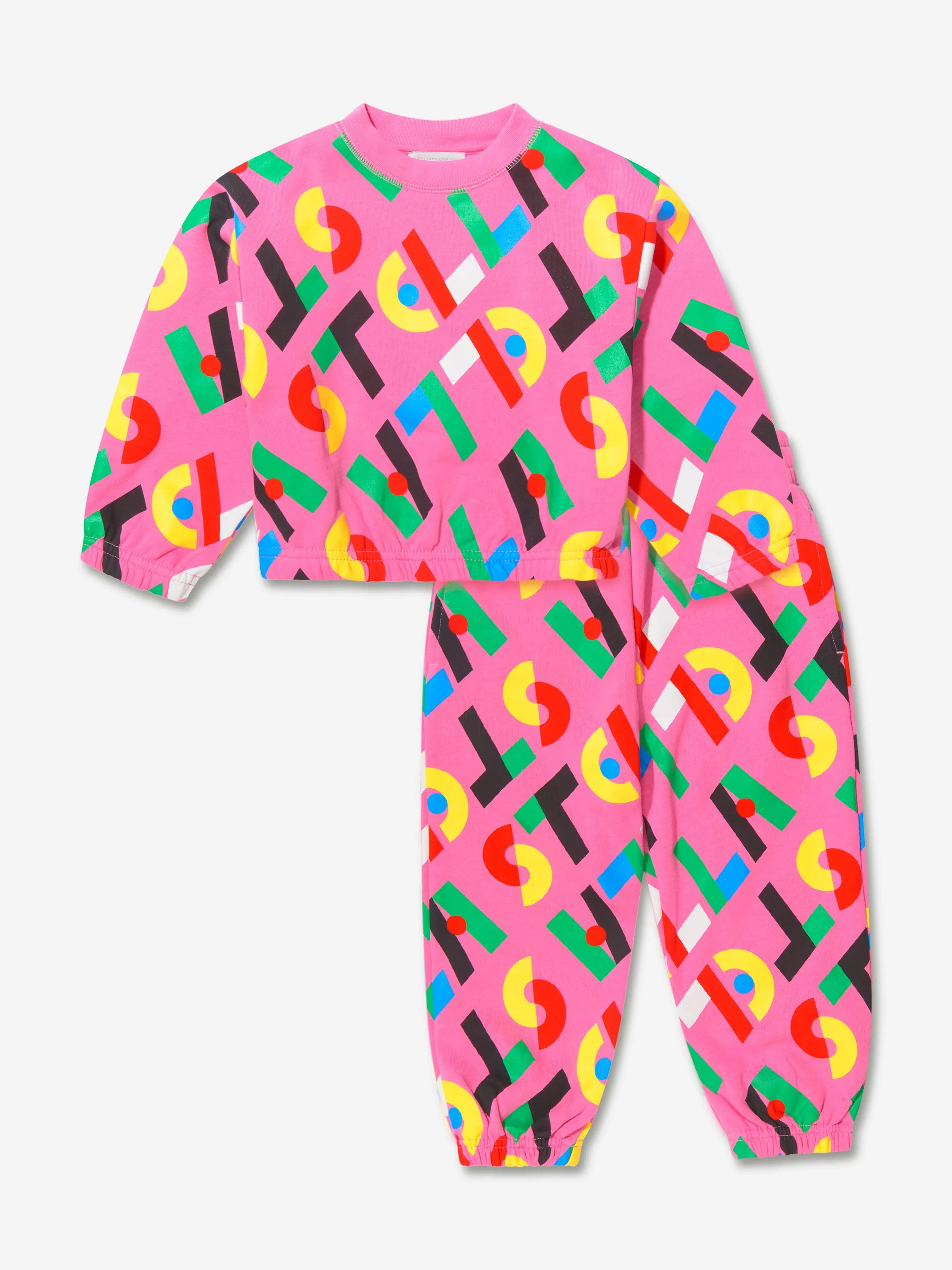 Stella McCartney Girls All Over Logo Print Tracksuit