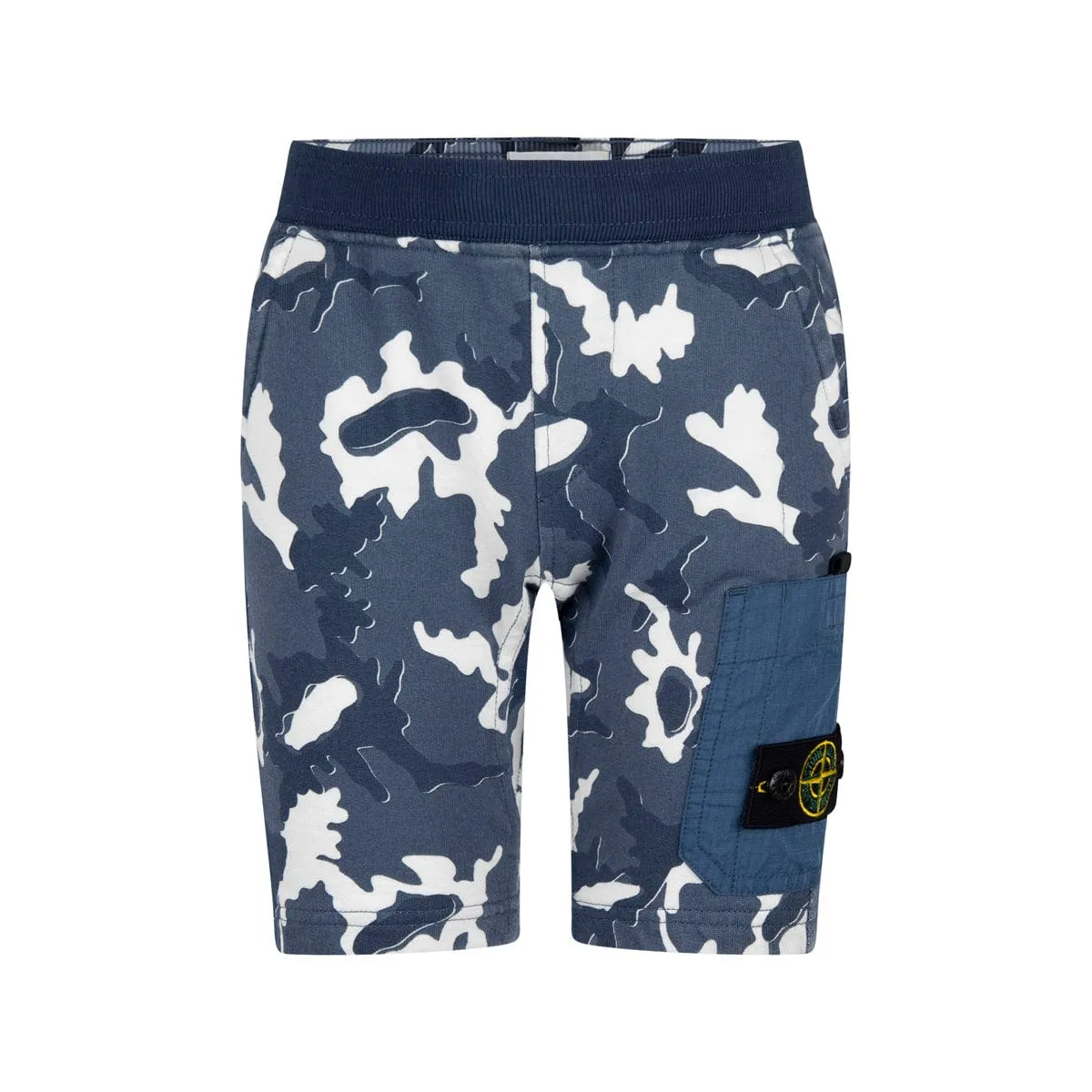 Stone Island Junior Boys Shorts - Camouflage Cotton Shorts