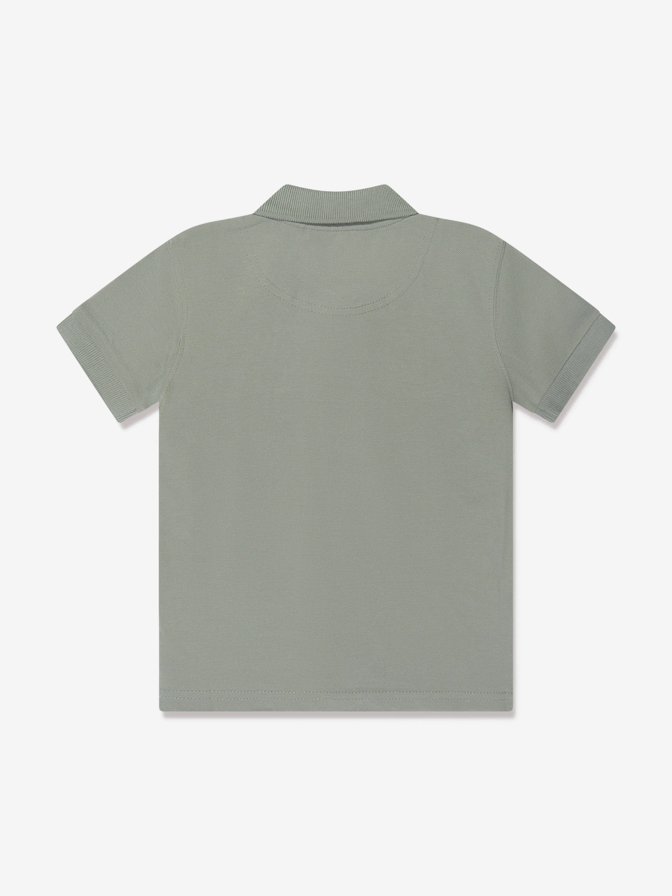 Timberland Boys Organic Cotton Logo Polo Shirt in Green