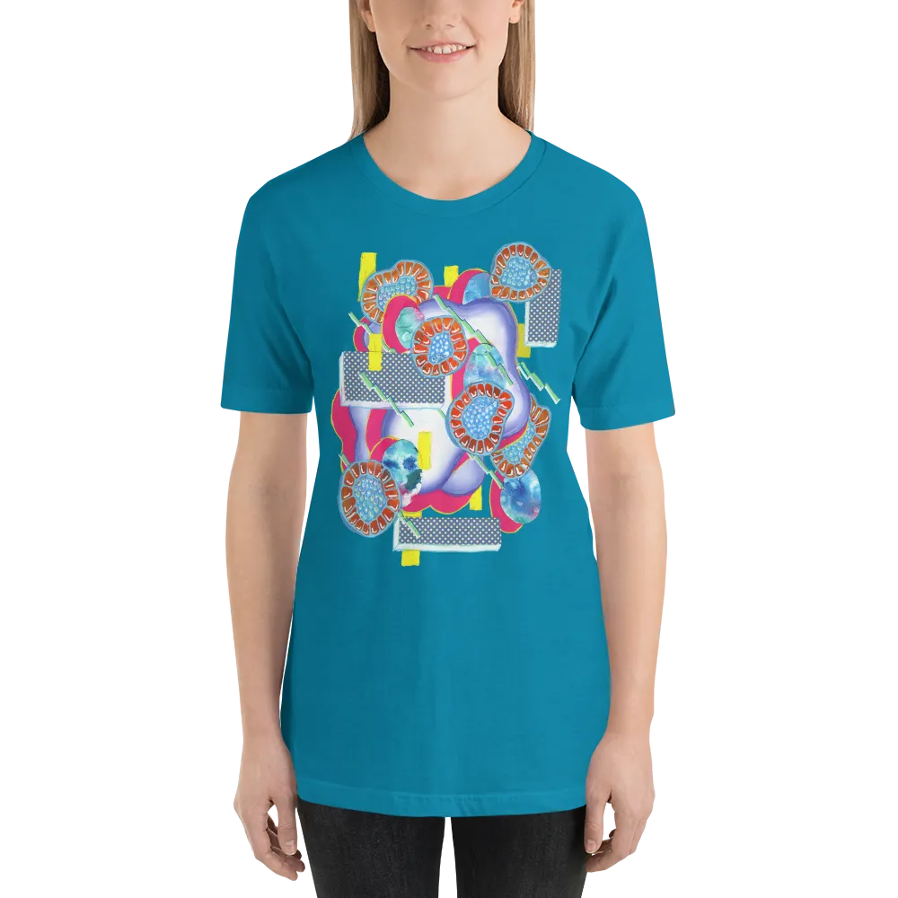 Turquoise Organism Short-Sleeve Unisex T-Shirt