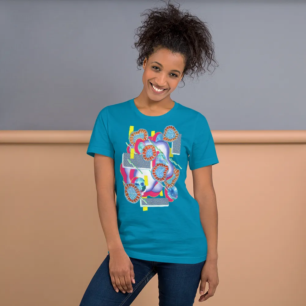 Turquoise Organism Short-Sleeve Unisex T-Shirt