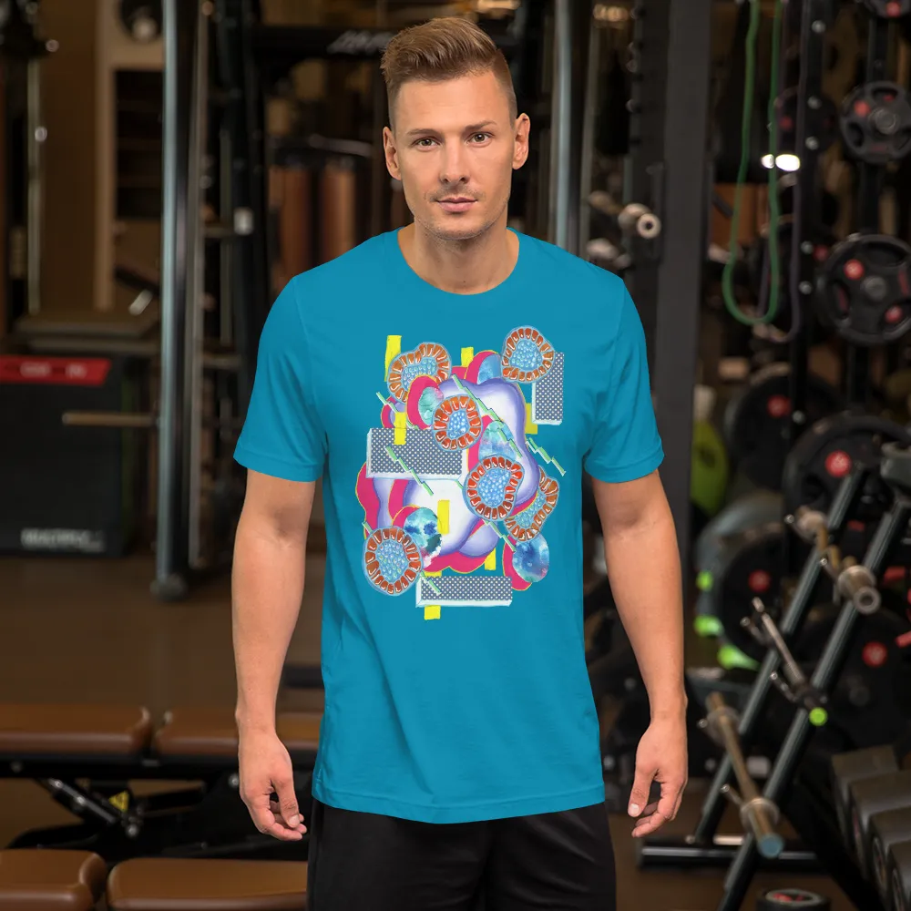 Turquoise Organism Short-Sleeve Unisex T-Shirt