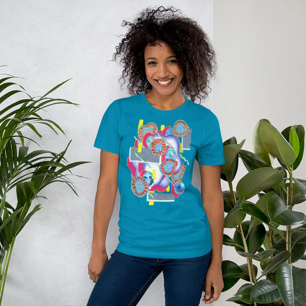 Turquoise Organism Short-Sleeve Unisex T-Shirt