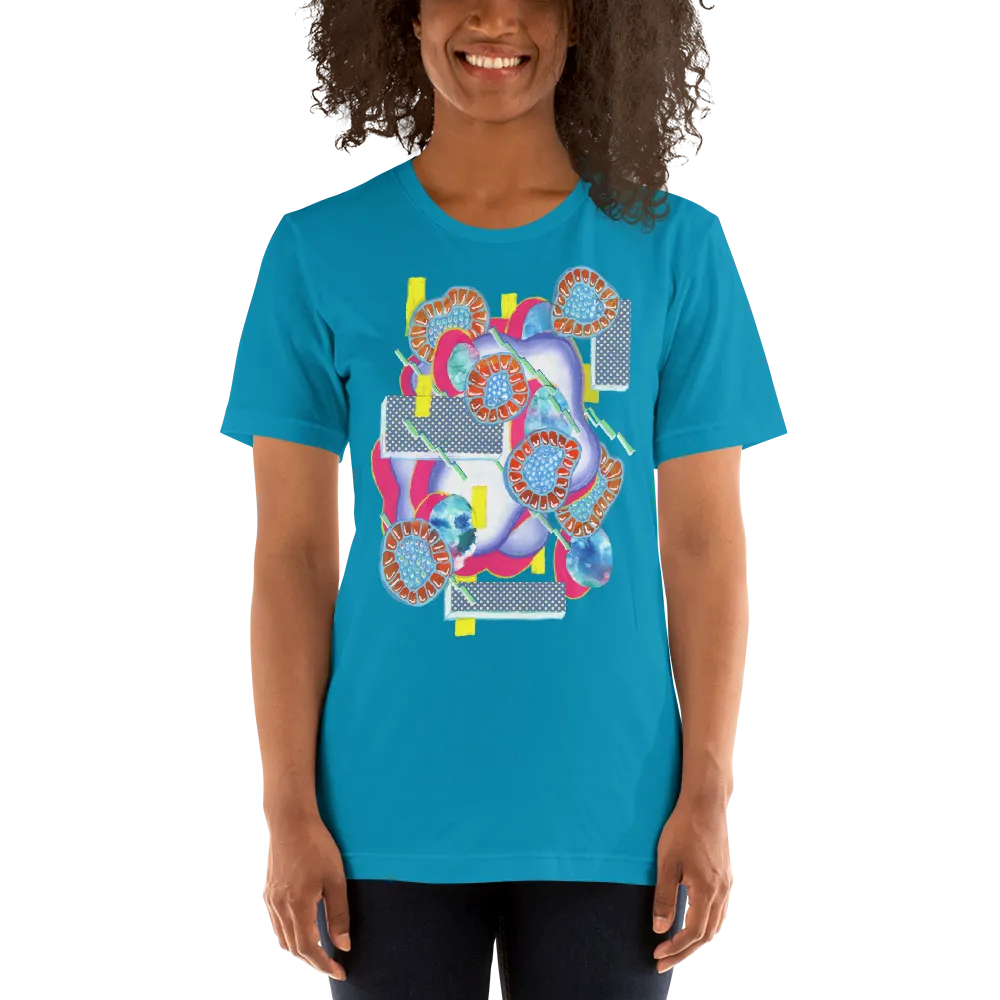 Turquoise Organism Short-Sleeve Unisex T-Shirt