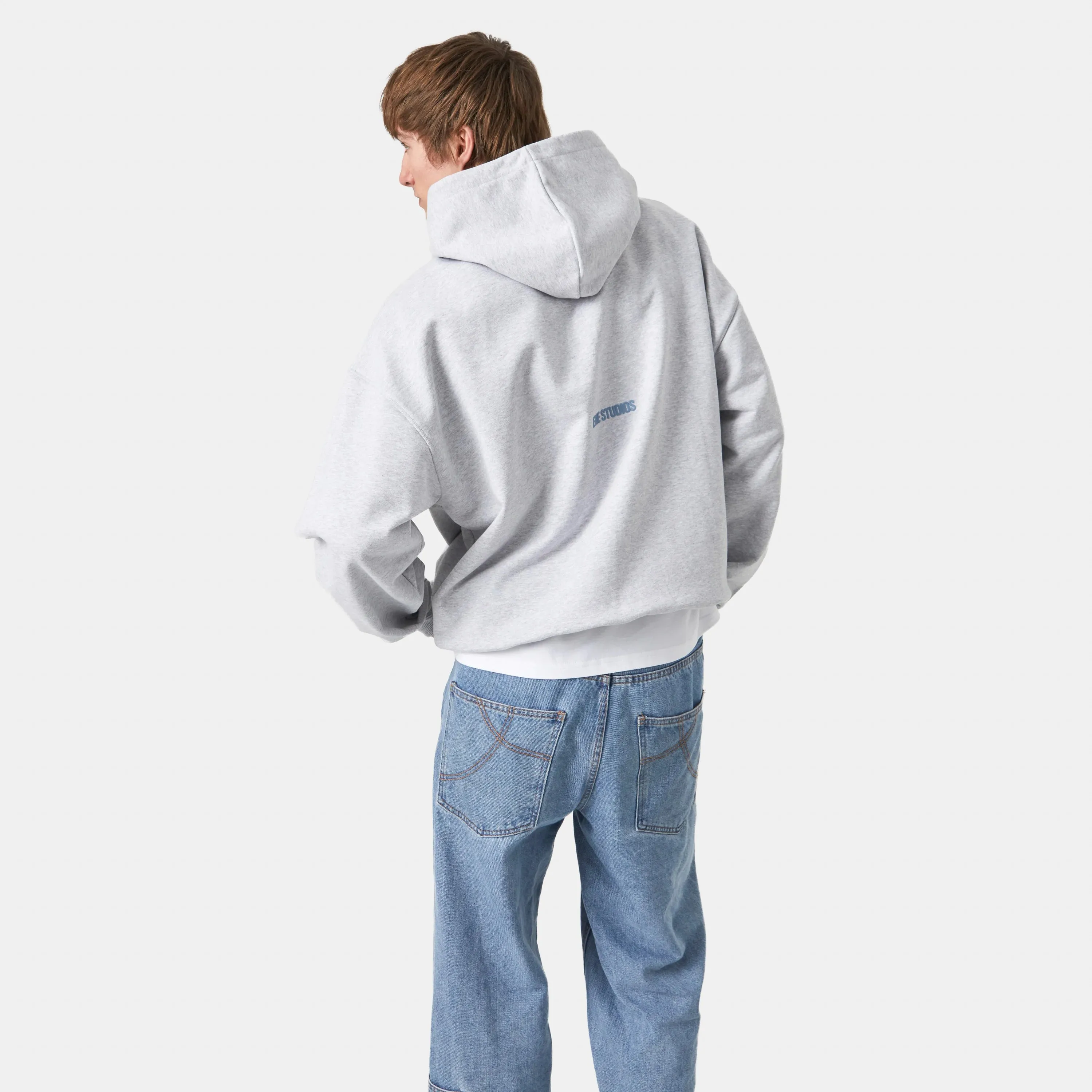 Universitè Heather Grey Oversized Hoodie