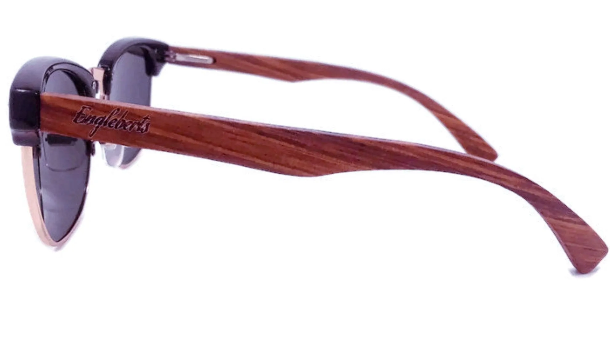 Walnut Club Shades: Polarized with Bamboo Case